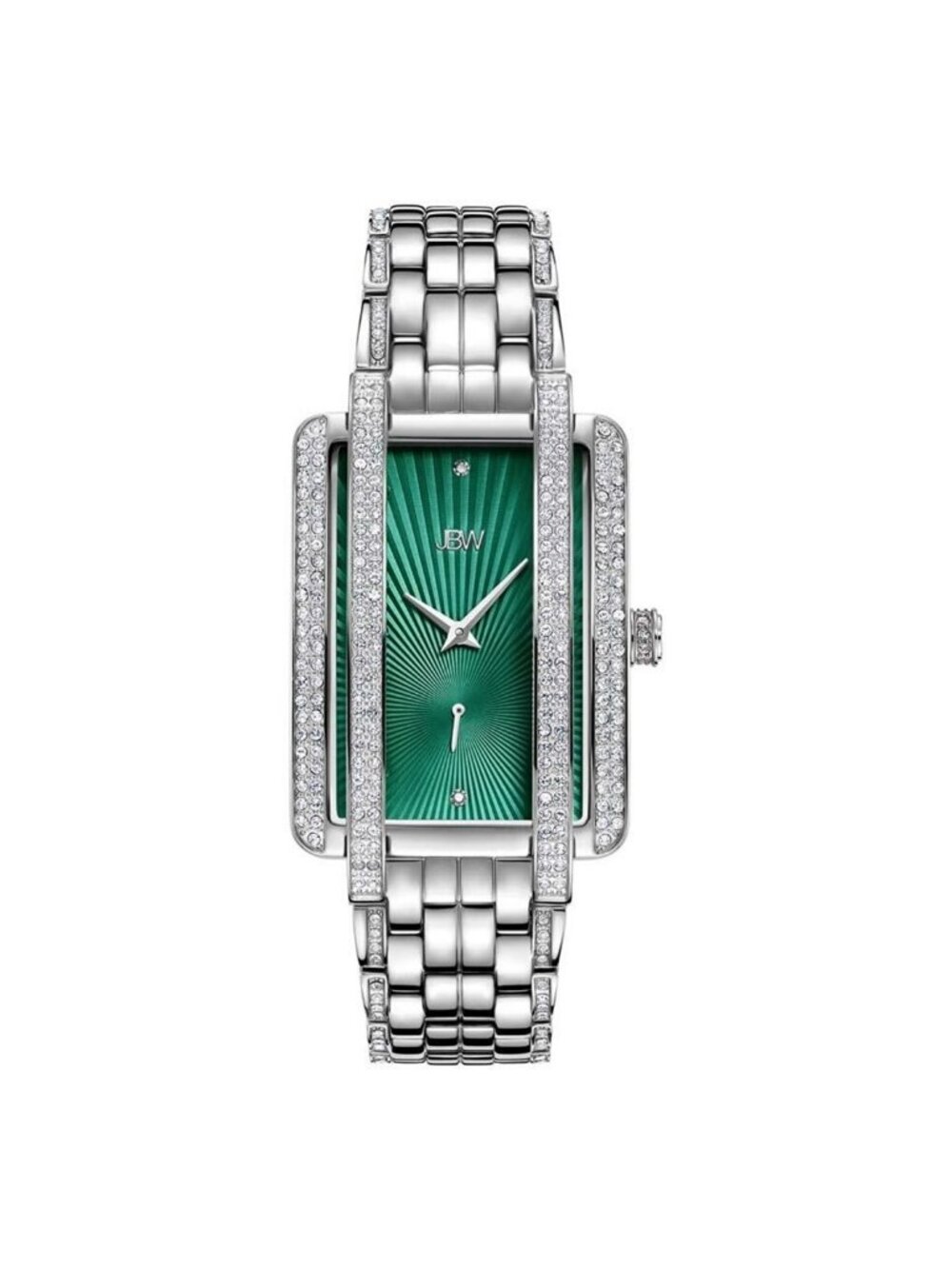 NWT JBW Mink Green Dial Stainless Steel Ladies Watch